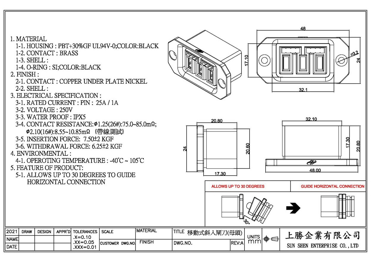 移動式斜入閘刀母頭4